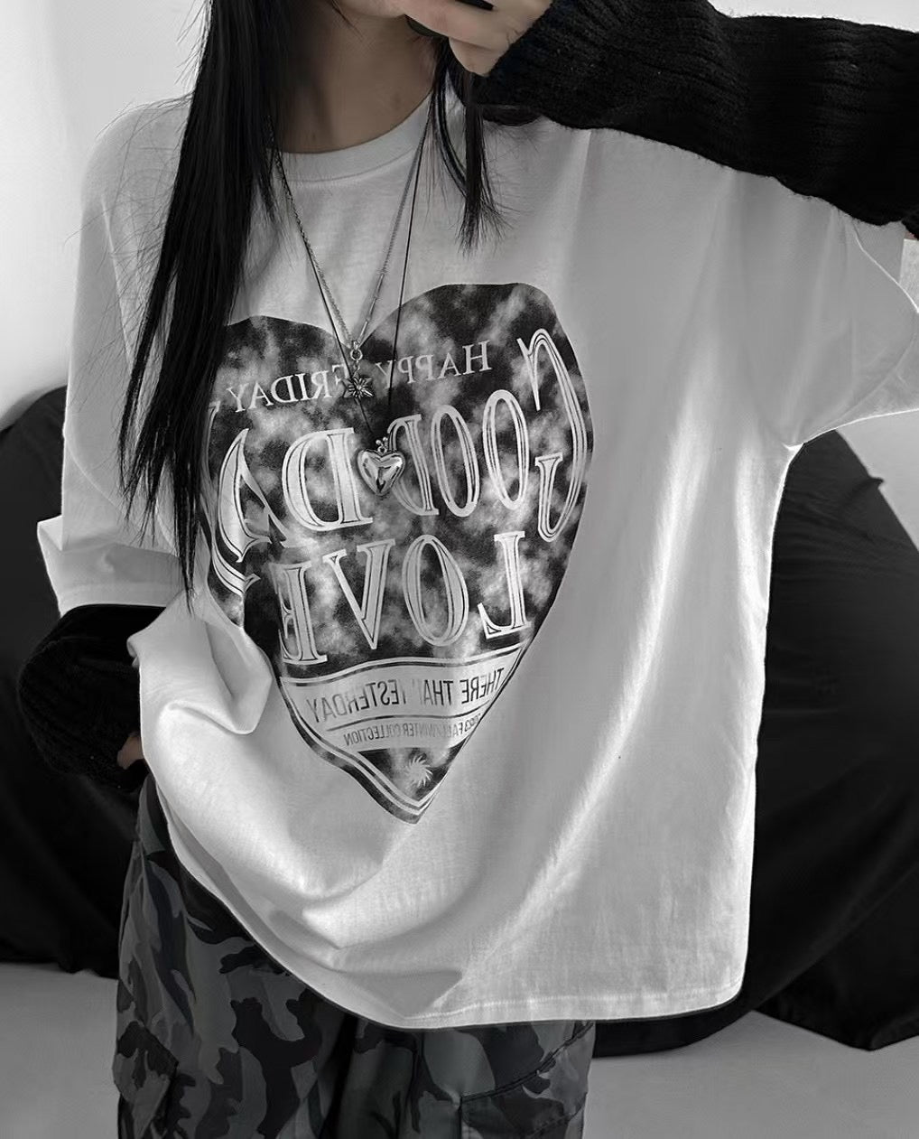 【PRE ORDER】oversized~ 大心心Tee