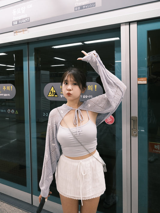 包色自留🫶🏻短身Lace邊邊裙褲