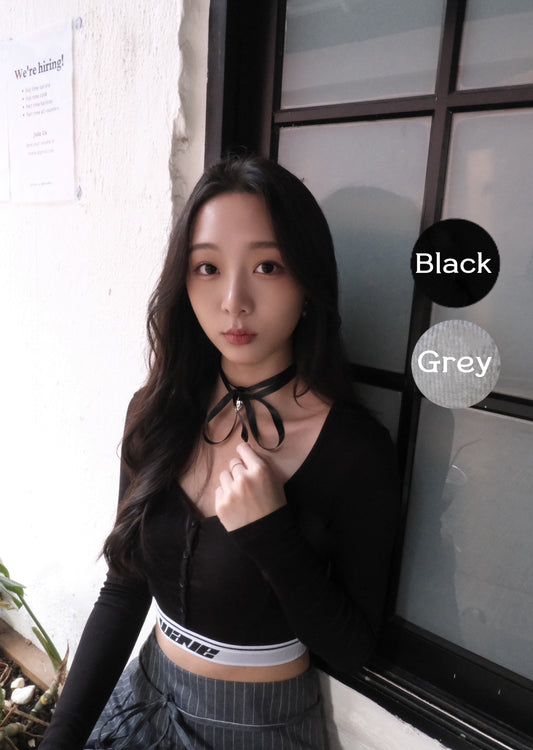 【 秋冬comeback 】Y2K 短身大彈性針織型格上衣