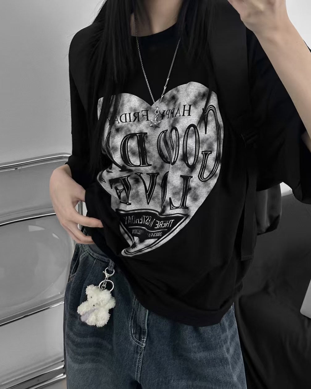 【PRE ORDER】oversized~ 大心心Tee