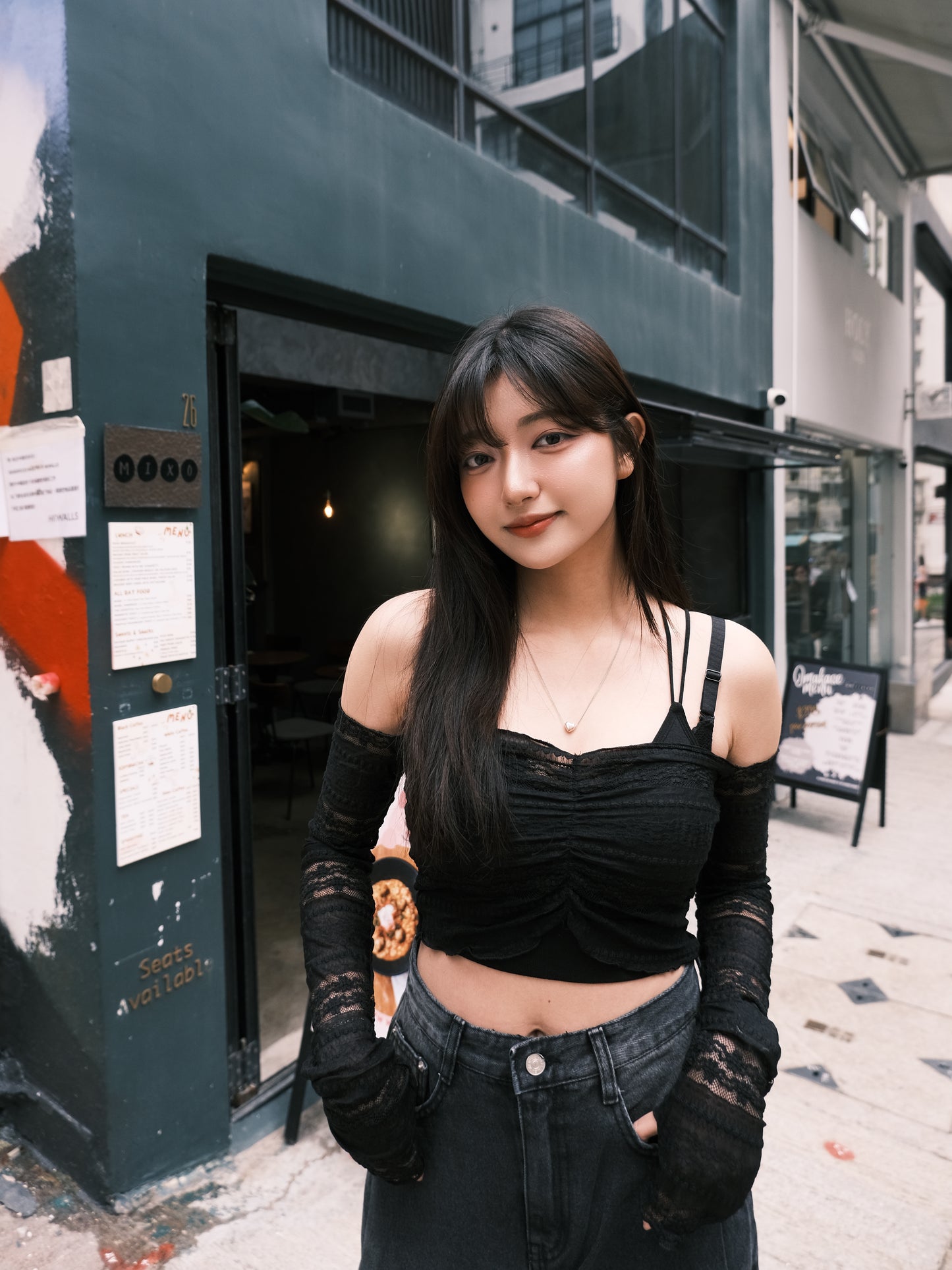 My pick!! 性感全透視Lace一字膊