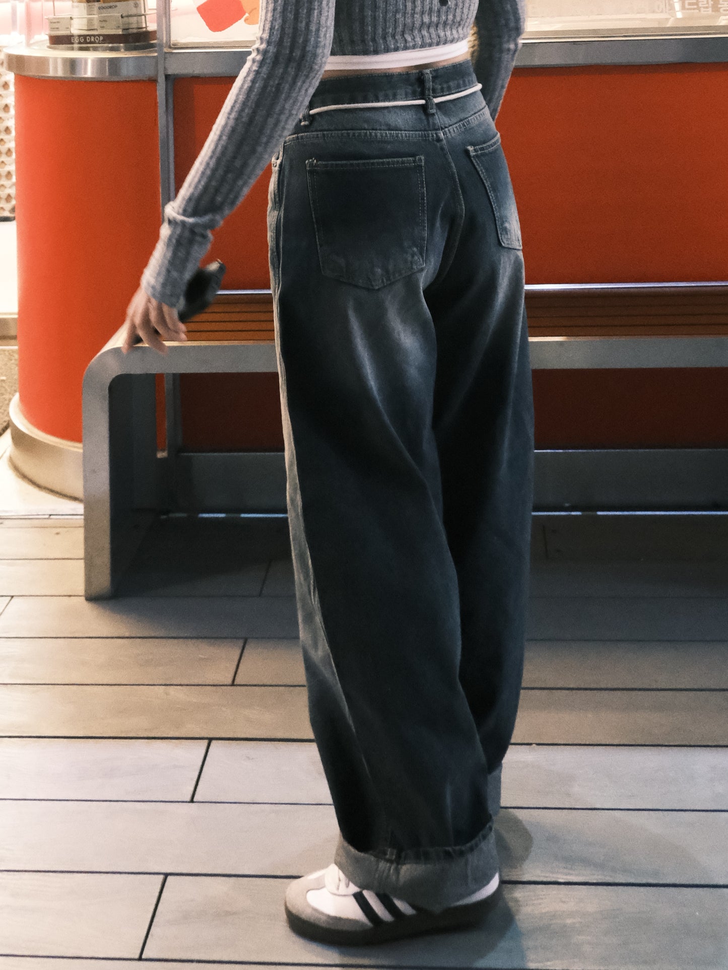 【 秋冬comeback 】\神牛4.0/ 版型best綁帶牛仔長褲