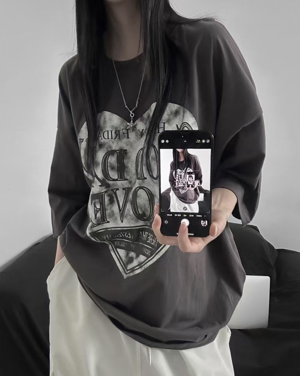 【PRE ORDER】oversized~ 大心心Tee