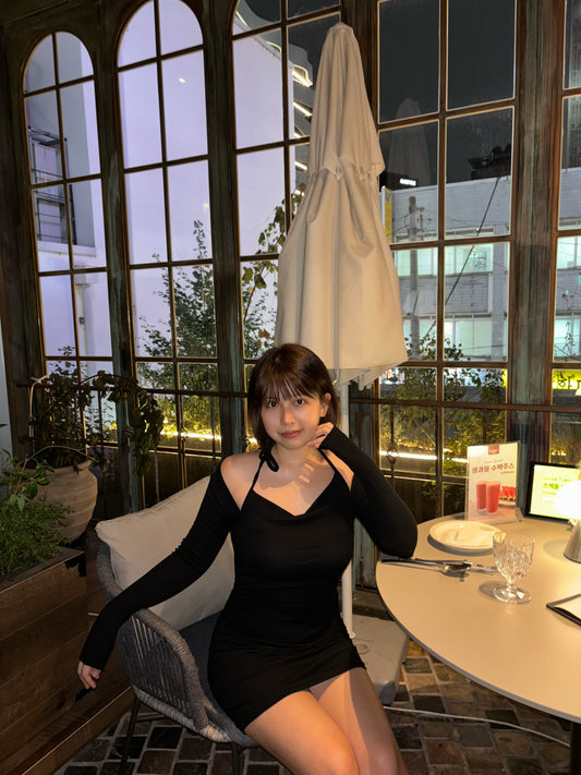 【 秋冬comeback 】約會款掛頸露膊垂領長袖OPS