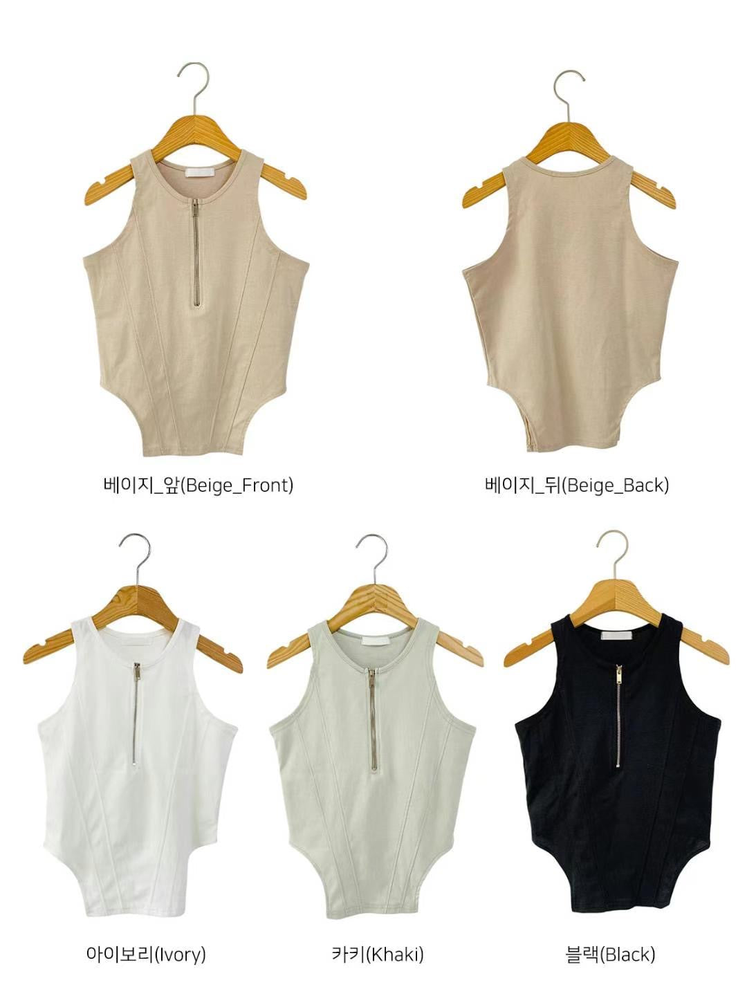 【PRE ORDER】超型拉鍊修腰上衣