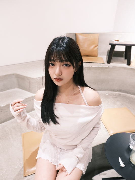 【 秋冬comeback 】麻糬感超舒服掛頸一字膊上衣