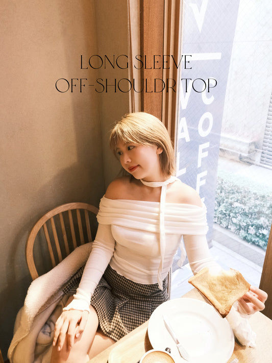 【 秋冬comeback 】 顯瘦小捲邊束身反領一字膊連頸帶