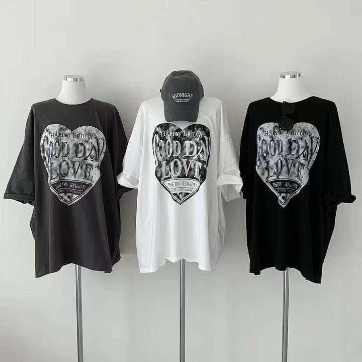 【PRE ORDER】oversized~ 大心心Tee