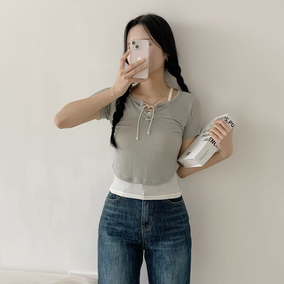 【PRE ORDER】小背心連簡約上衣set