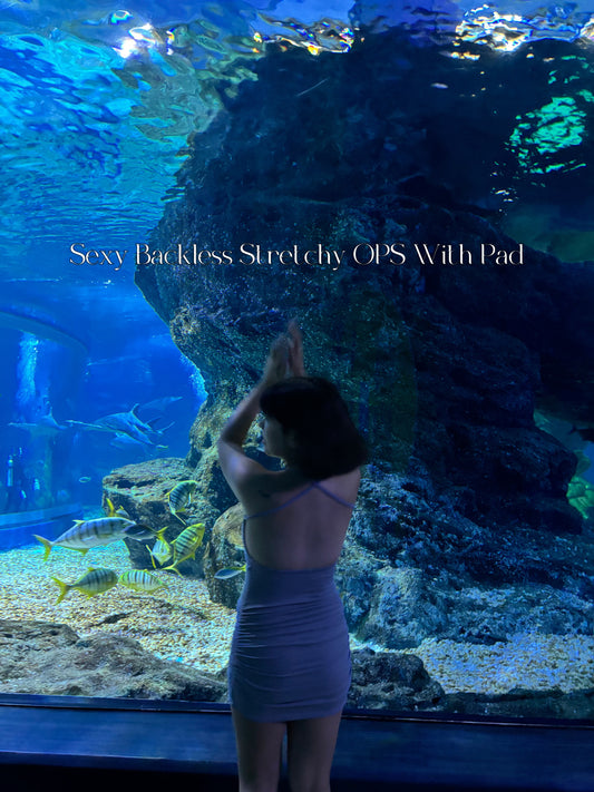 Sexy Backless Stretchy OPS With Pad