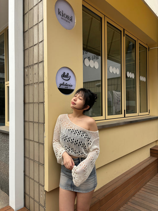 【 秋冬comeback 】店主Pick!! 超美鈕空薄薄針織上衣