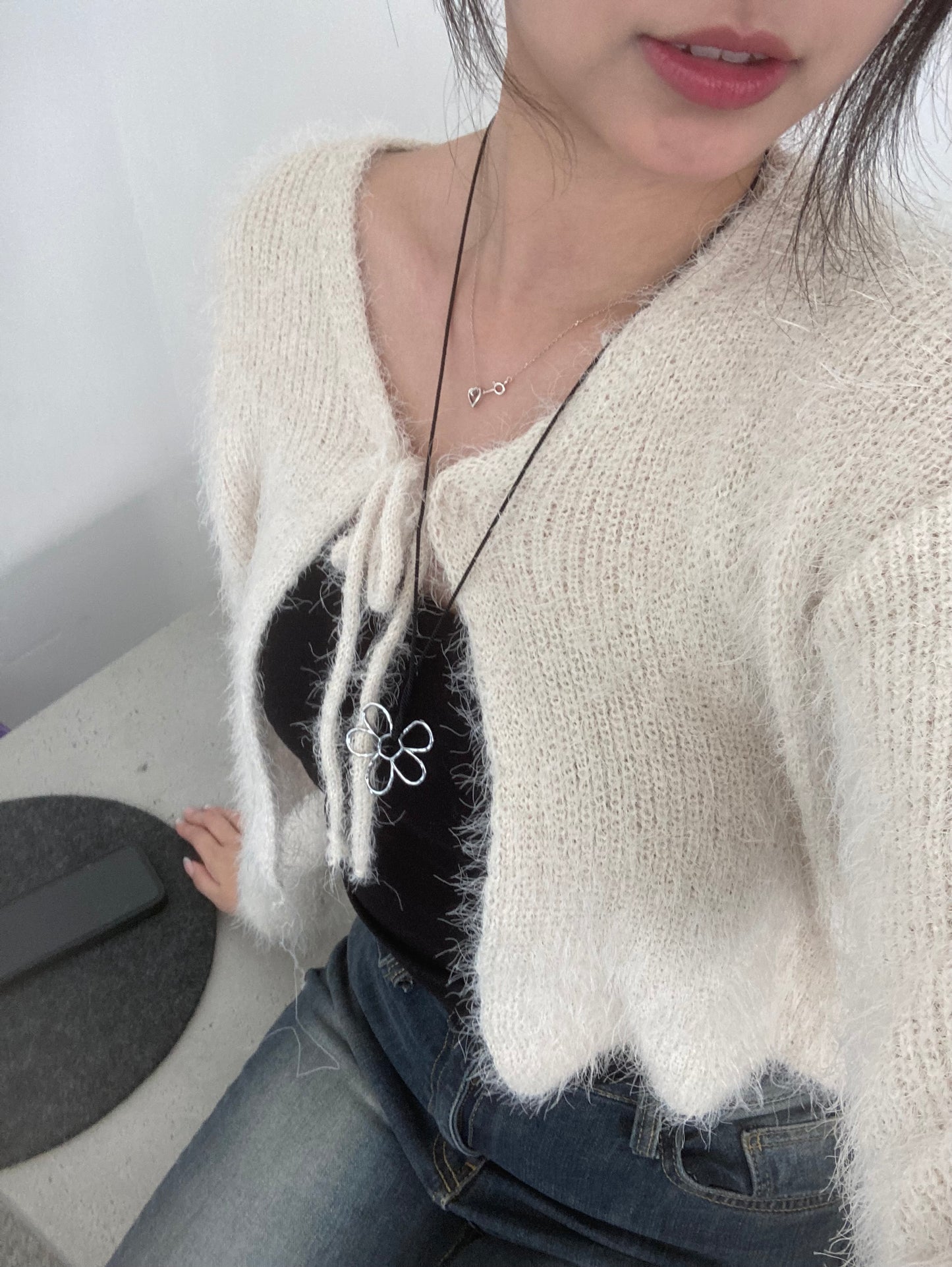 ‹KR 19› 超百搭!! 襯衫一流花花頸鏈