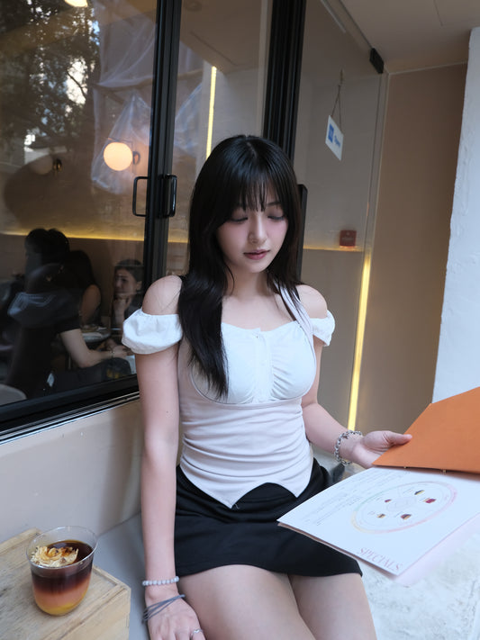 法式優雅甜美上衣