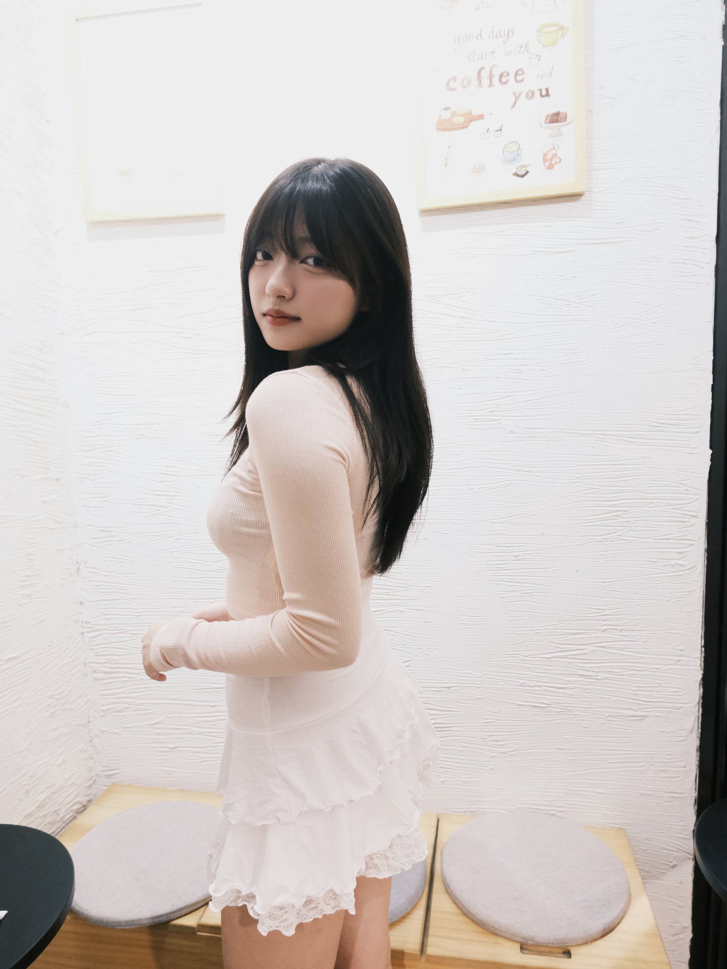 一定要買!! 史上最好睇大彈性棉質Lace邊絲帶短裙✨ 內有打底褲