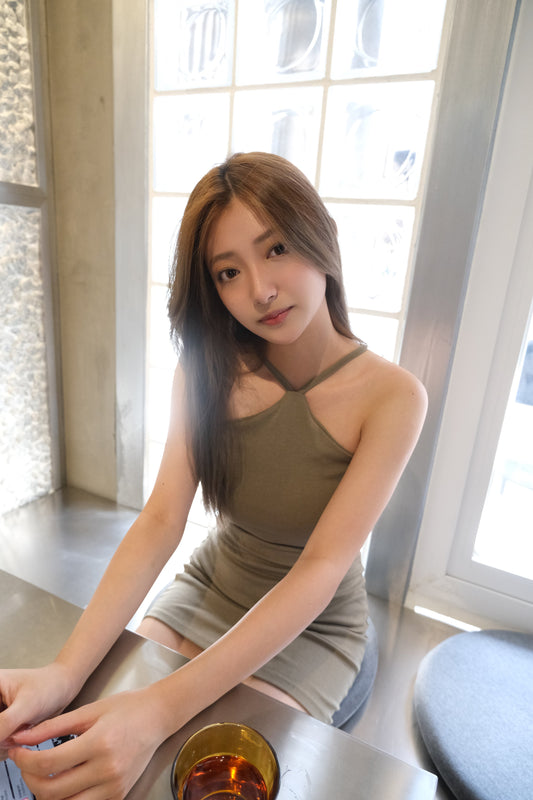 露鎖骨超美.ᐟ 貼身掛頸超入膊OPS