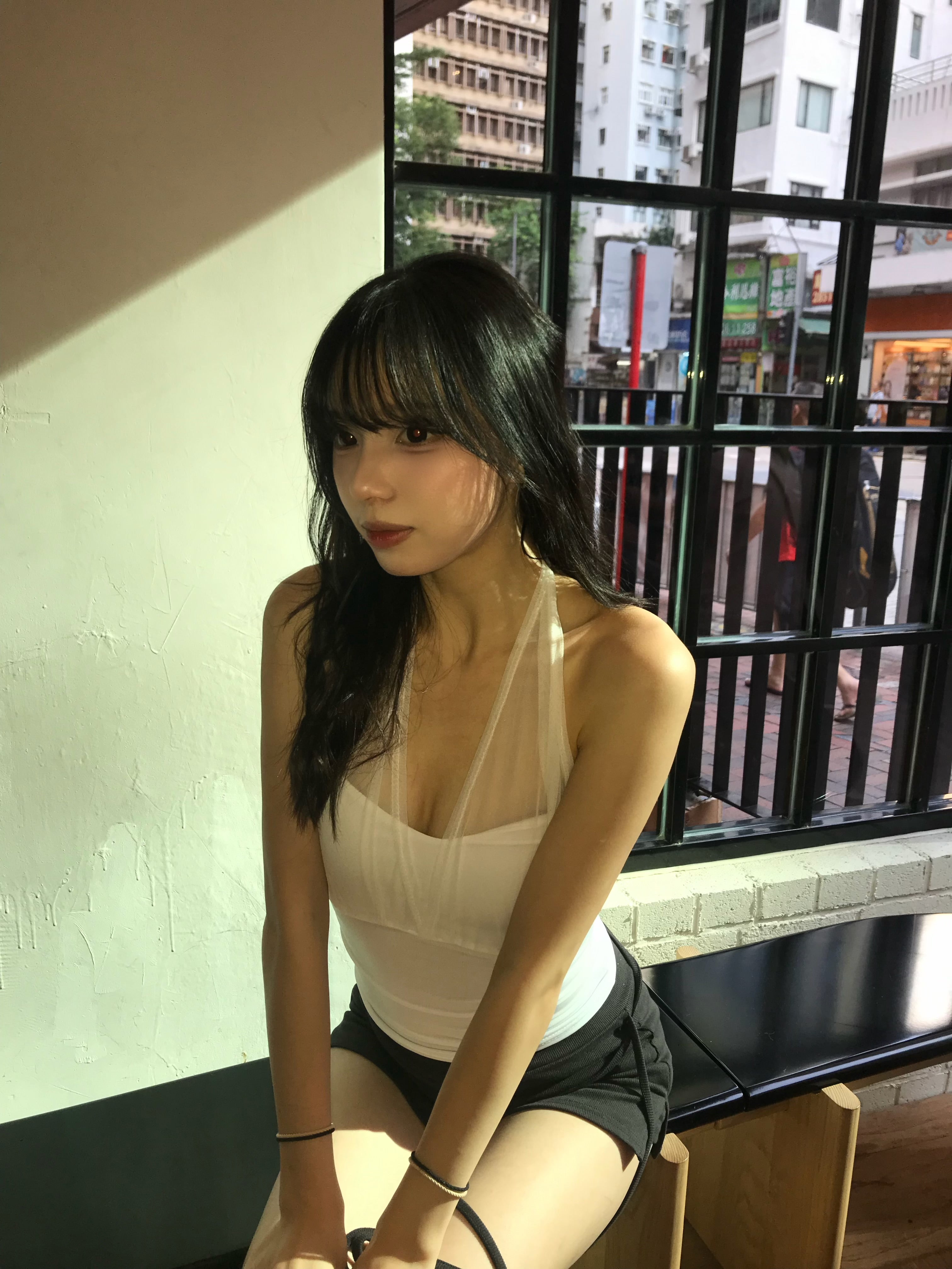 保證版型best!! 透砂掛頸顯身材背心 ‹3色入›