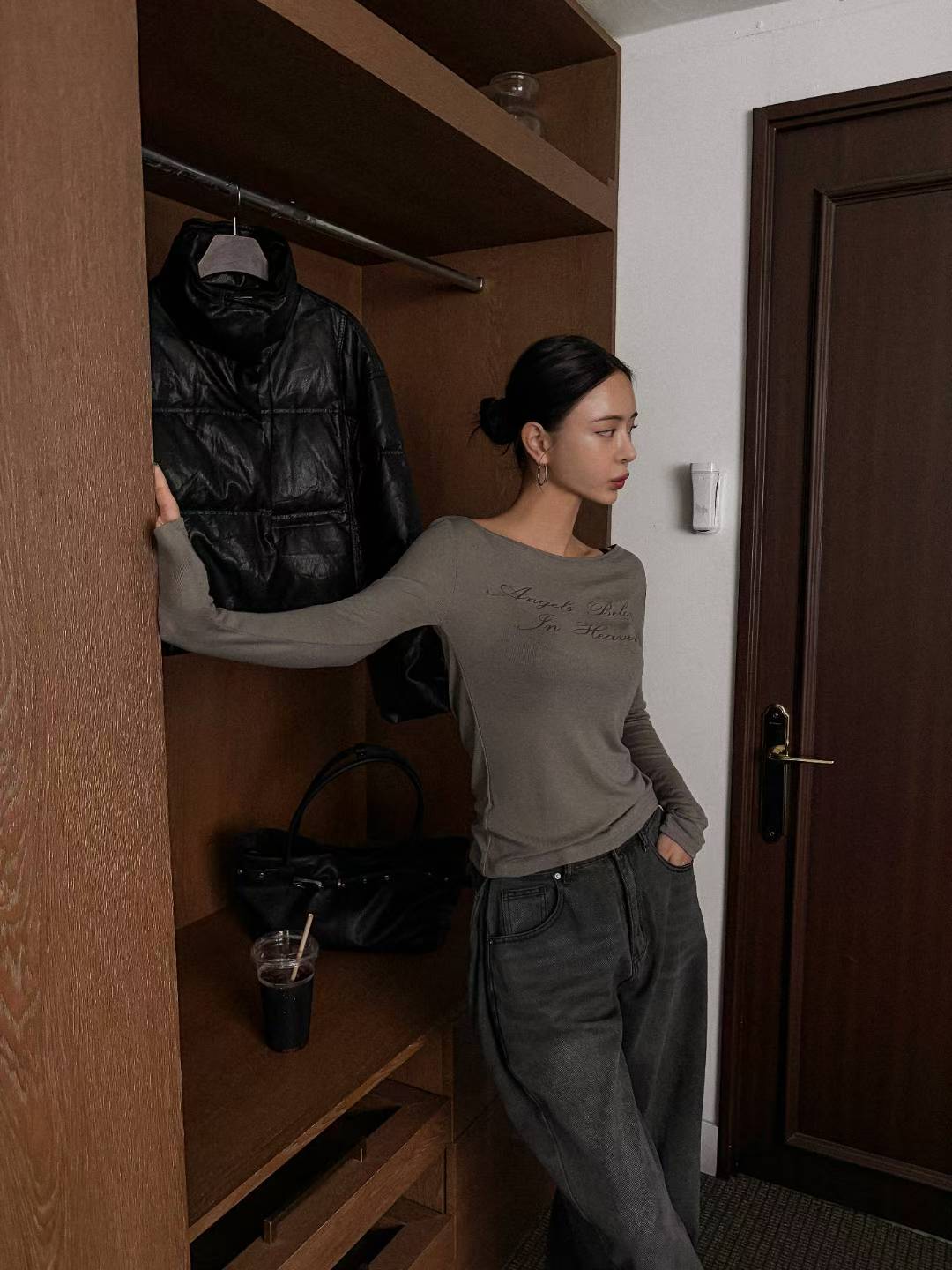 ※預購 透視大領口歐美上衣