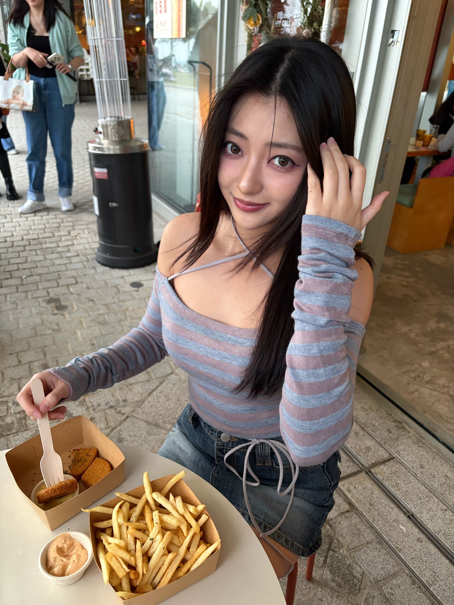 〖 New colours 〗Must buy!! 交叉掛頸綁腰間條一字膊