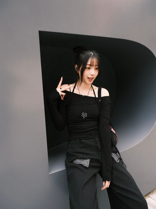 ‹KR 19› 超!軟!彈!世一舒服掛頸雙層上衣