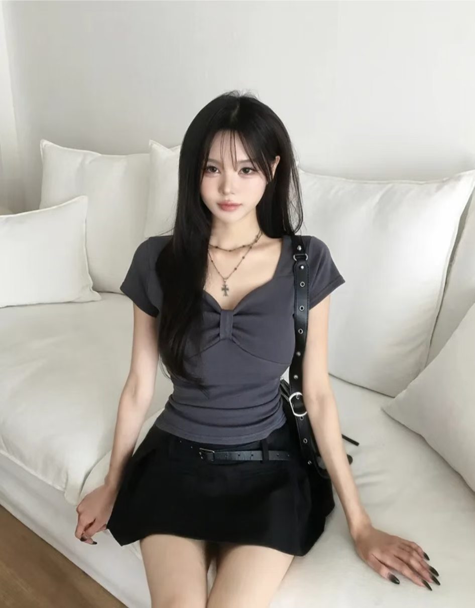〖暑假團〗 蝴蝶結領可愛上衣