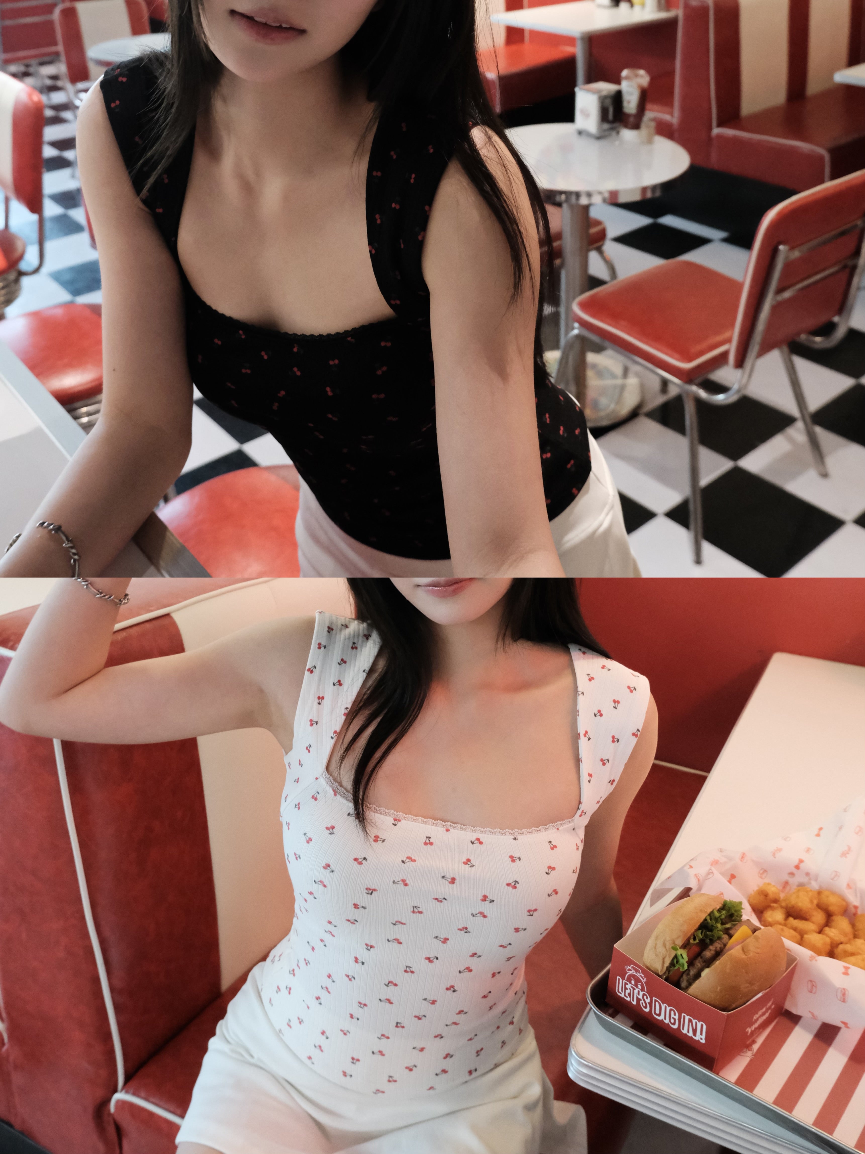 超級遮副乳🍒 甜美可愛cherry背心 ‹2色入›