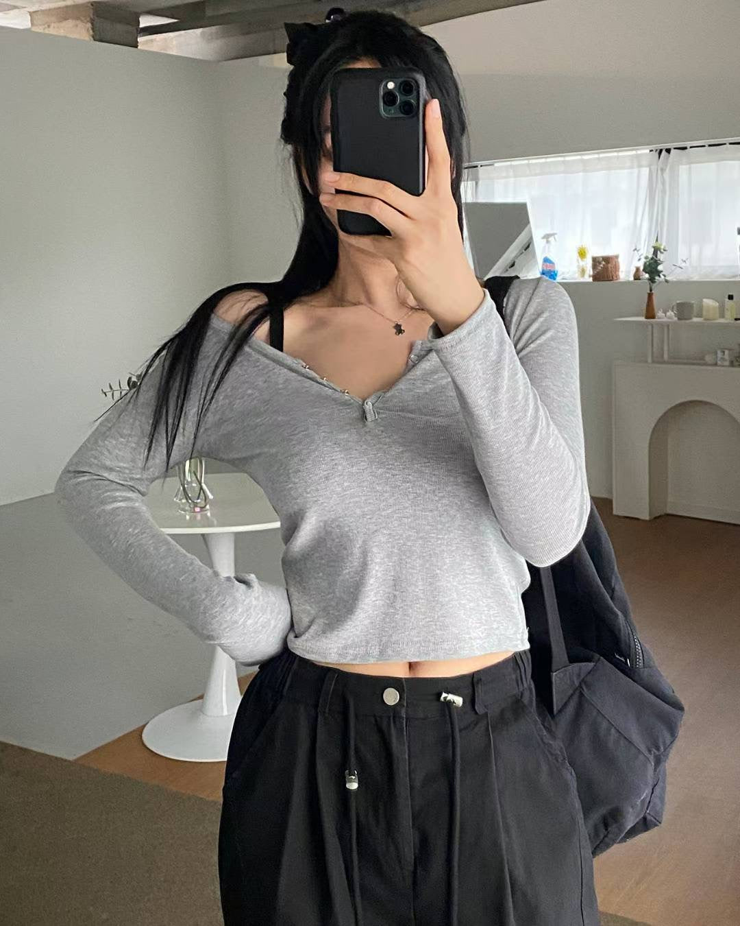 ※預購 簡約大彈性百搭上衣