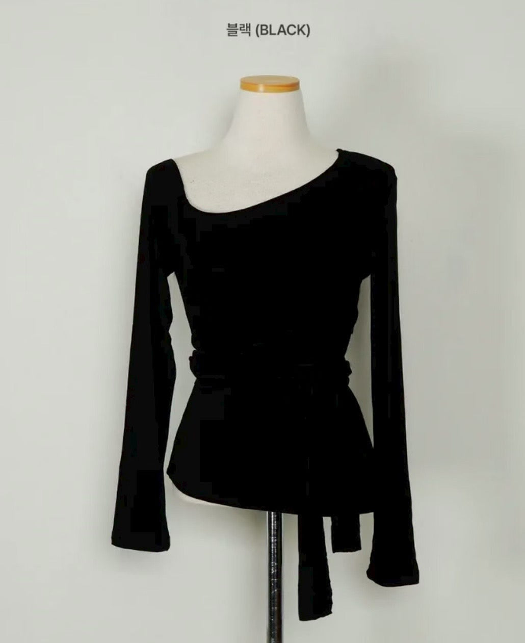 ※預購 單肩彈性綁腰Top