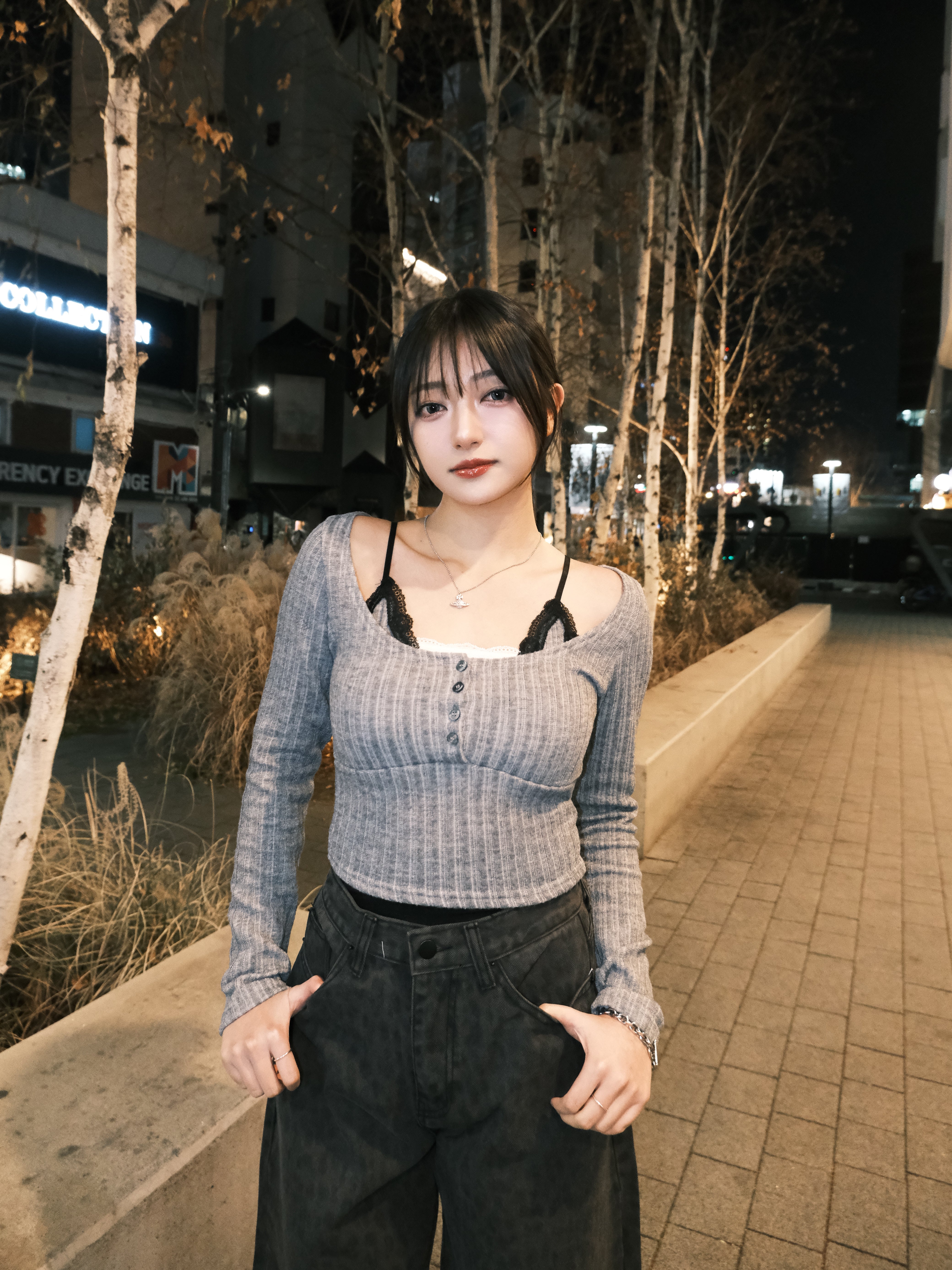 性感小心機Lace假兩件上衣