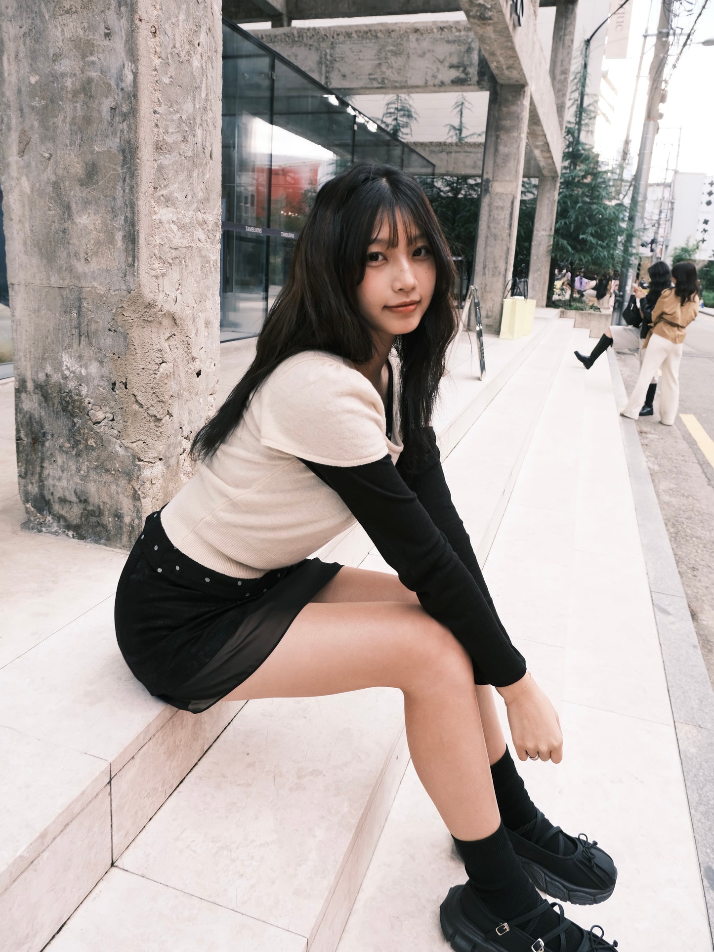 ‹KR 19› 軟熟短袖針織上衣