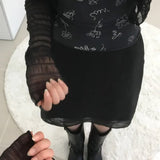 透視暗紋爆扣貼身外套