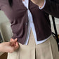 ※預購 假兩件超美扣鈕上衣