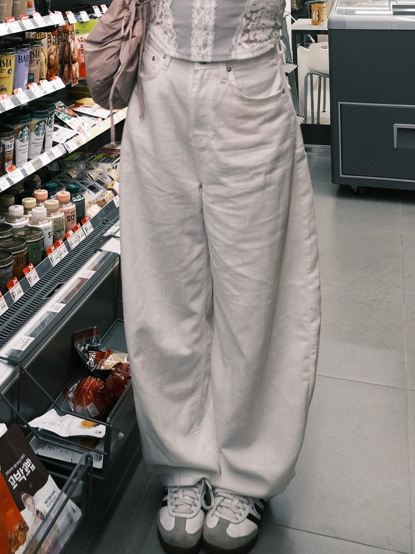 ‹KR 19› 翅膀刺繡純色褲