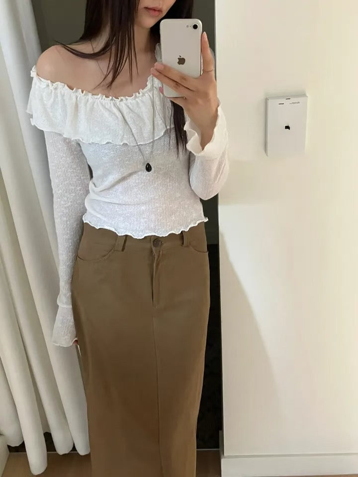 ※預購 軟綿綿捲捲反領Top