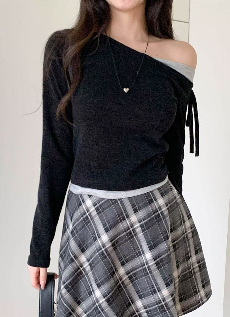 ※預購 拼布單肩Top