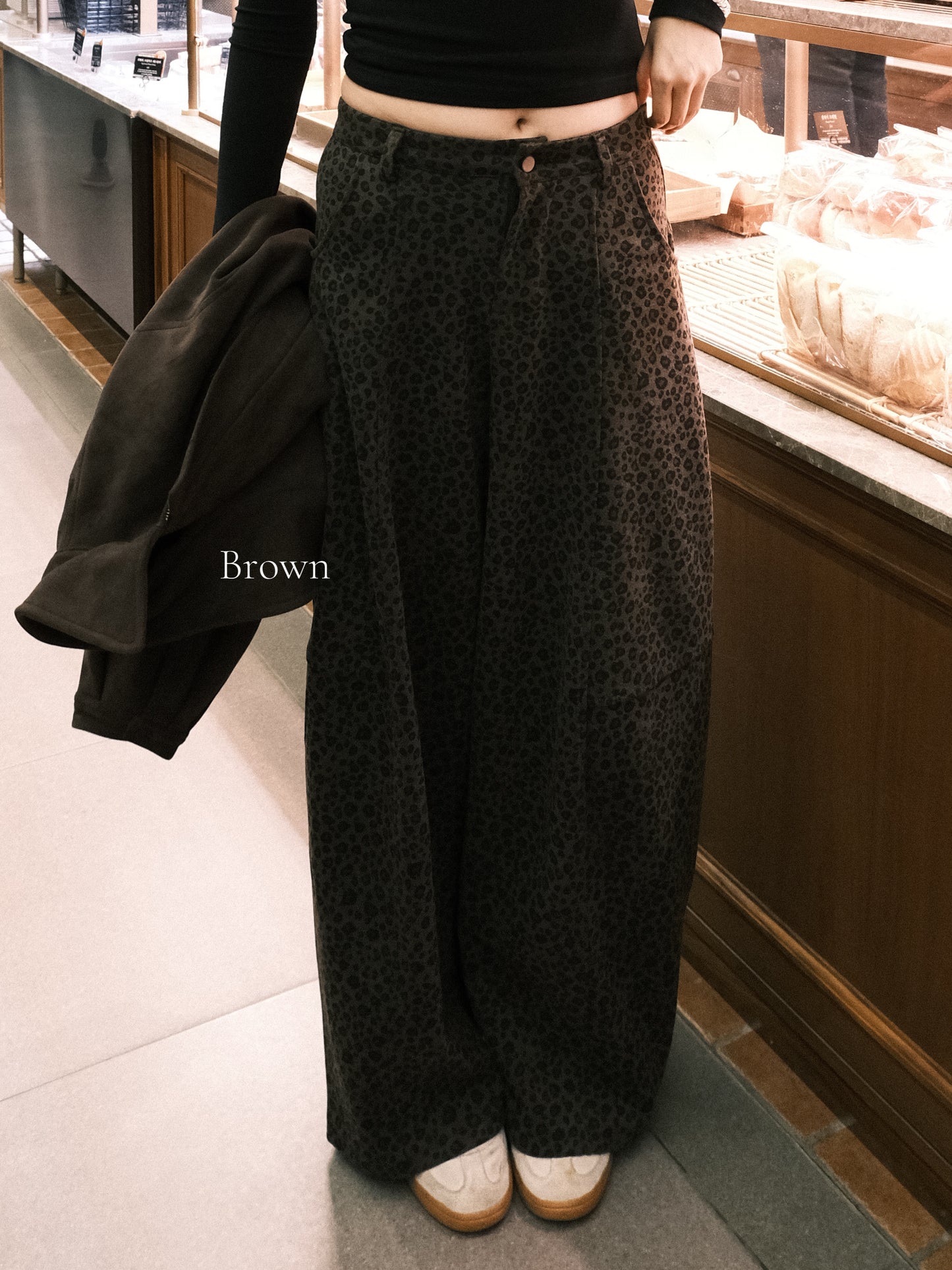 ‹ KR20 › \內有絨毛/ 保證係最靚最暖～ 2025最強豹紋闊褲