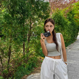 〖慶祝新網站〗有Pad!! 方領口簡約Bra Top  ‹6色入›