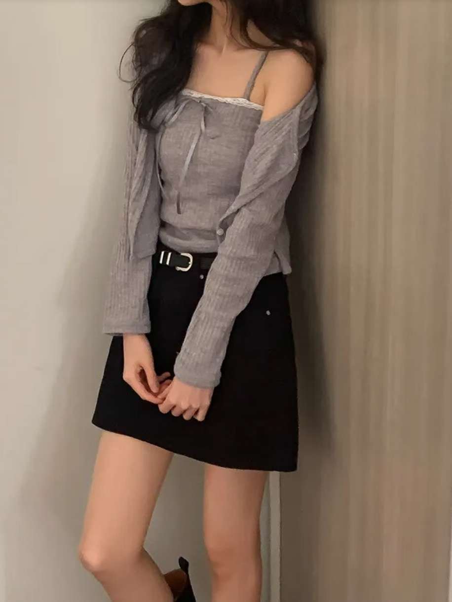 ※預購 絲帶Lace平口set