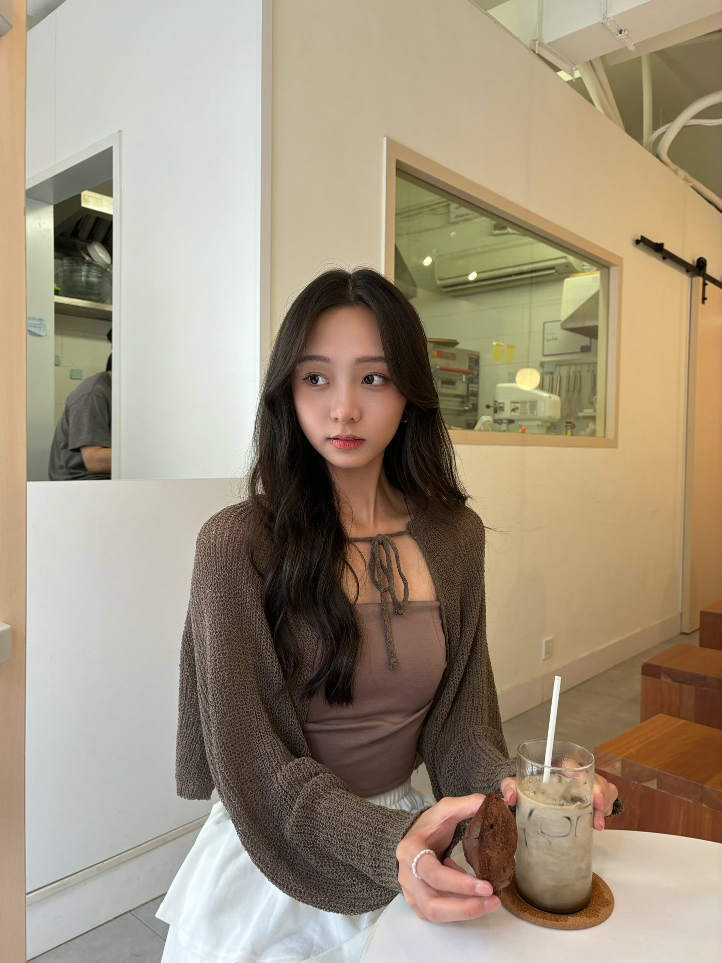 兩個厚度版本!! 針織泡泡袖甜美外套♡