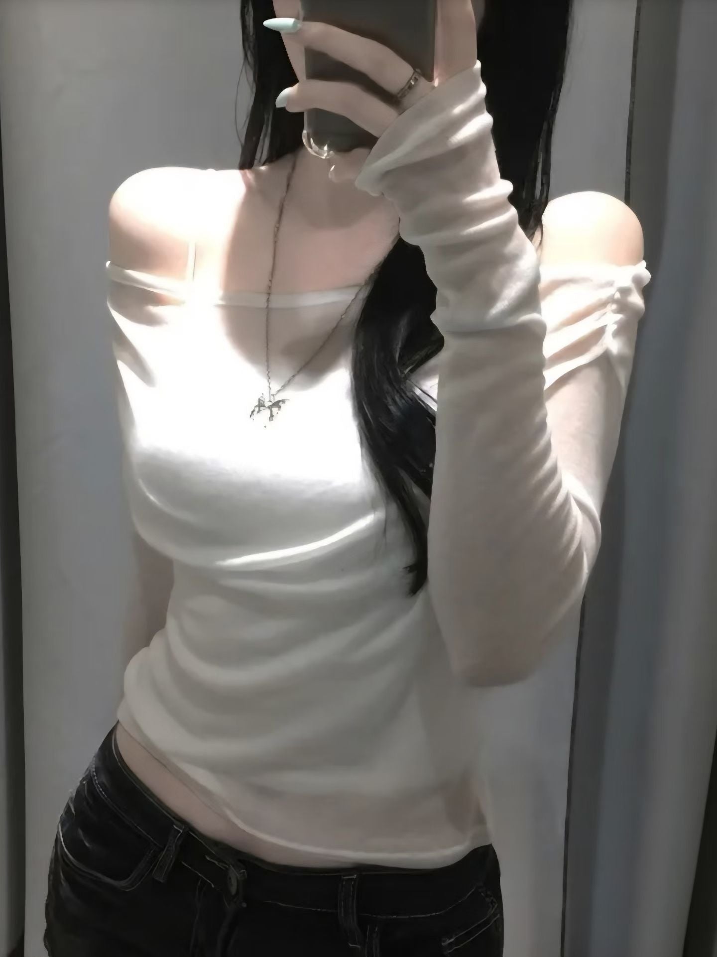 〖暑假團〗超薄大領口修身外搭上衣