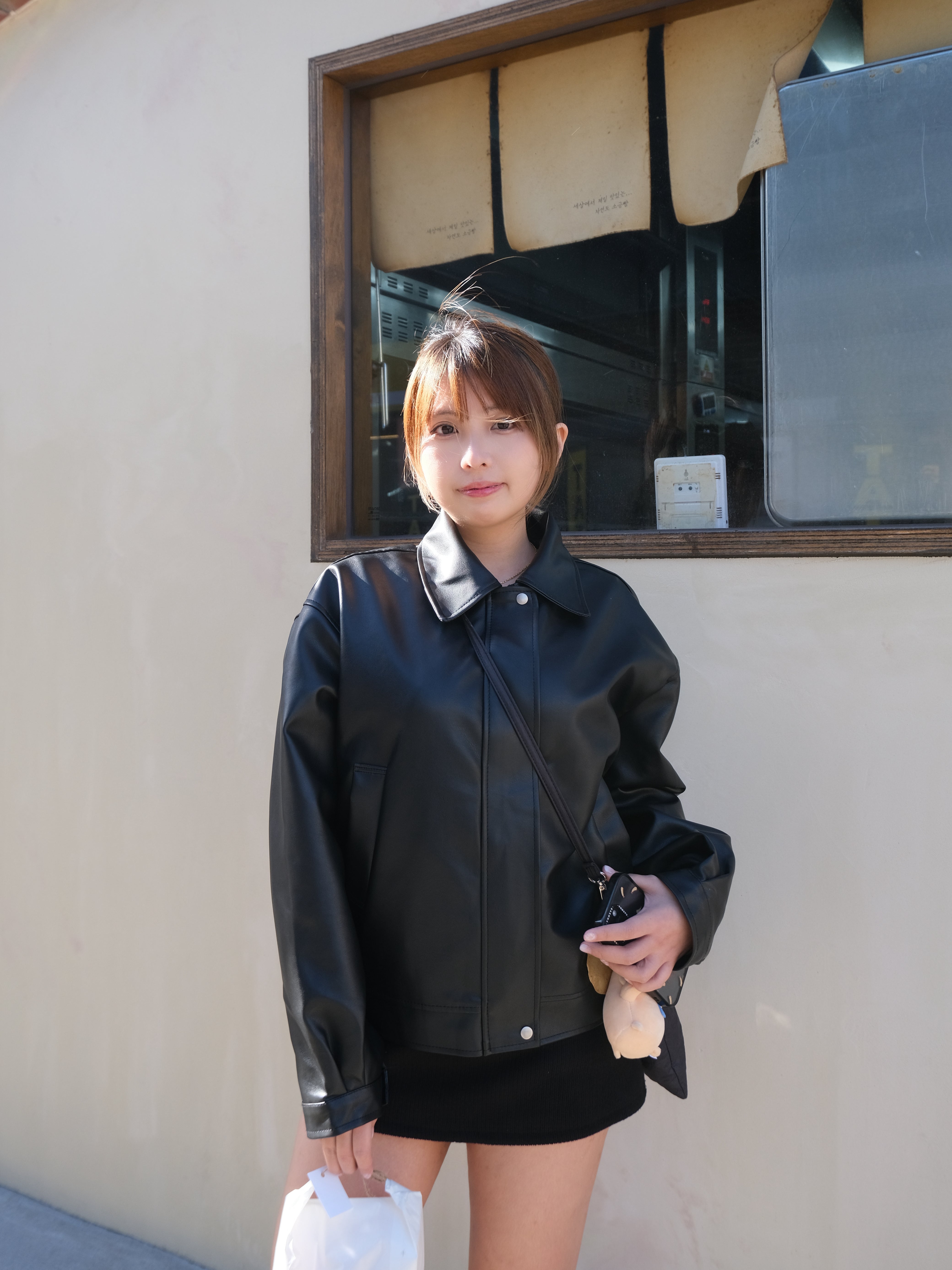 〖韓國連線價$269!!〗Made in Korea 簡約百搭皮質外套