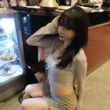 短身韓系綁帶喇叭袖外套 ‹單色入›