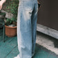 綁繩經典復古Jeans