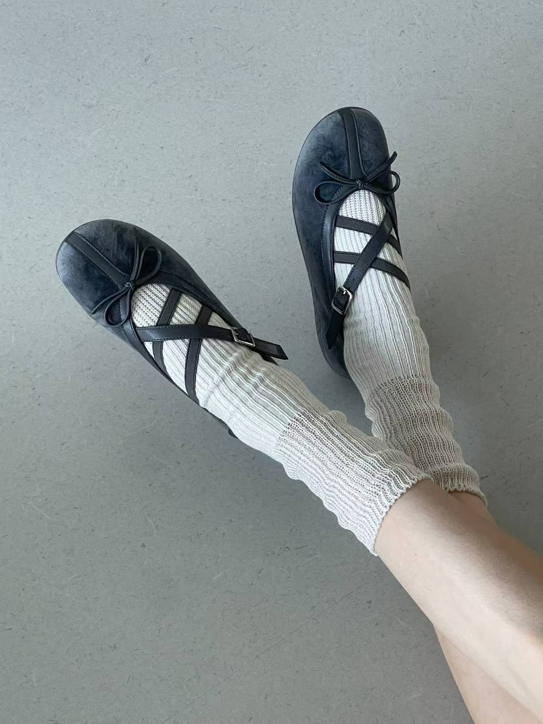 ‹KR 19›韓國大熱 蝴蝶結芭蕾鞋🩰 腳較闊請買大一碼🫶🏻