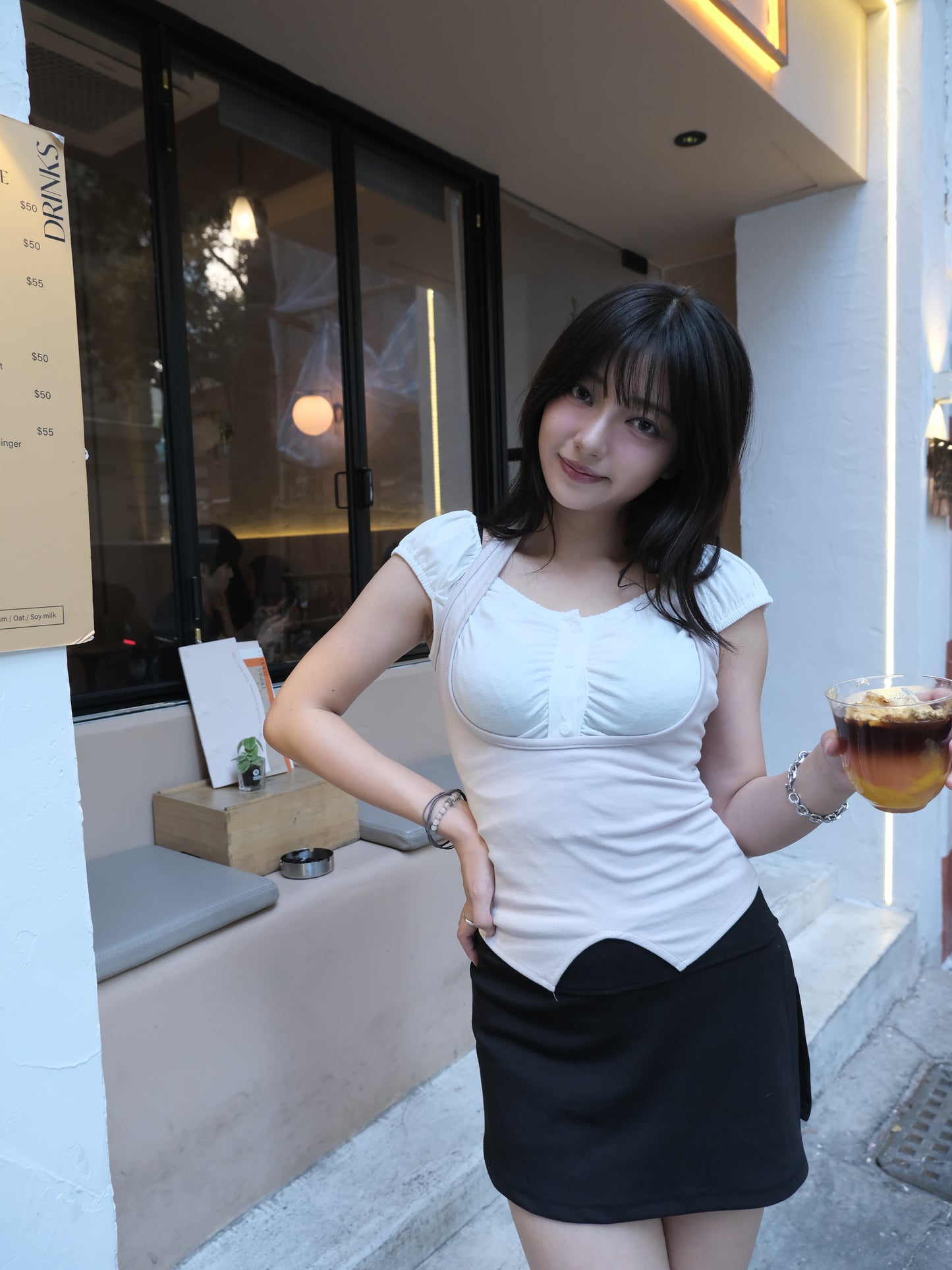 法式優雅甜美上衣