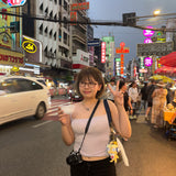 泰國團!! 韓國大熱性感棉質低領背心 ‹6色入›