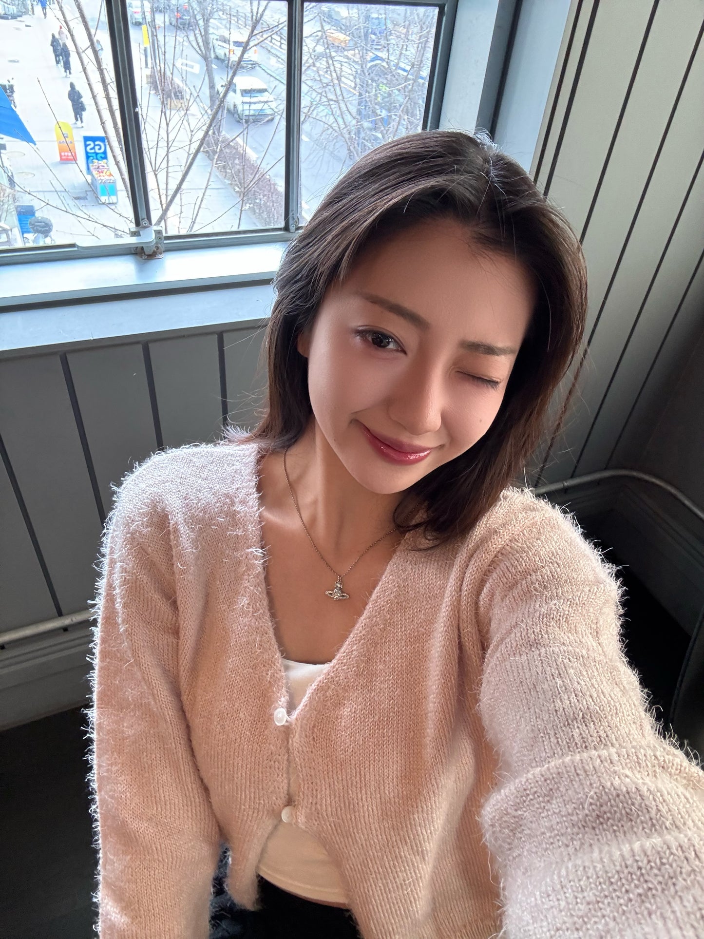 ‹KR21› 性價比!! 超滑毛毛女友感日常爆扣針織外套