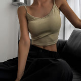〖暑假團〗釘釘圓領短身露背Bra Top