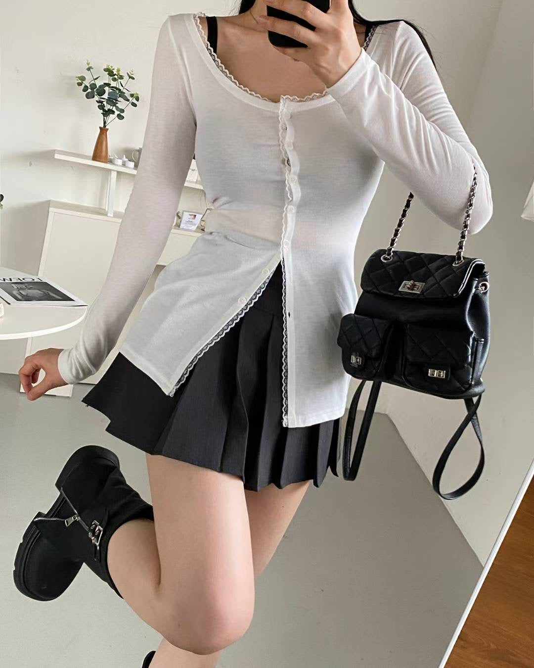 ※預購 Lace公主開叉上衣