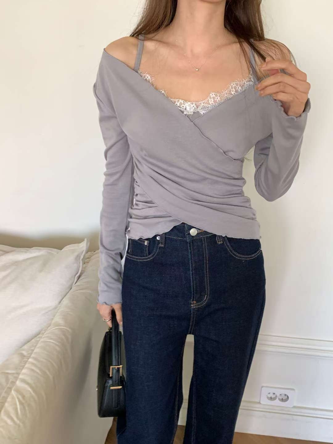 ※預購 吊帶羽毛背心露膊Top