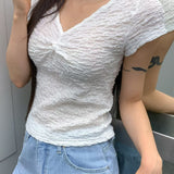 〖暑假團〗心型束緊領上衣